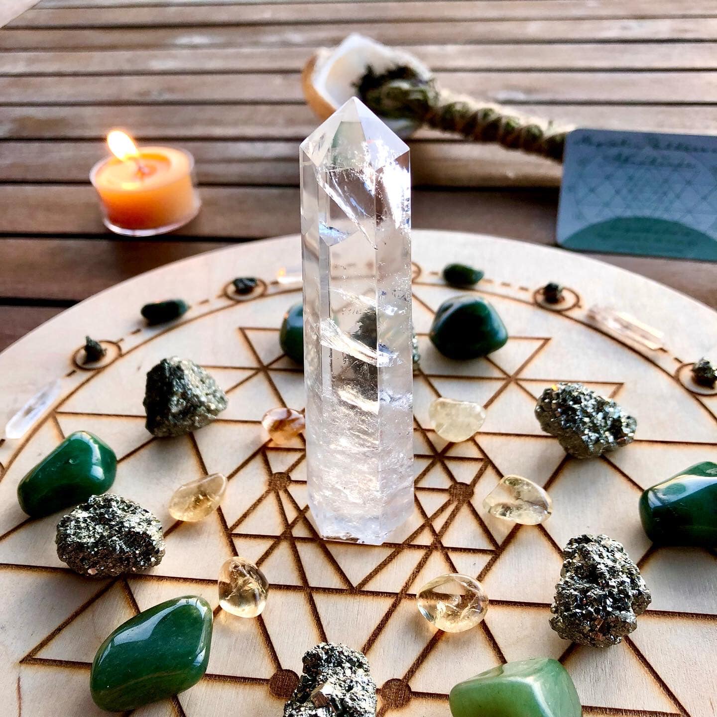 Crystal Grids During Virgo New Moon